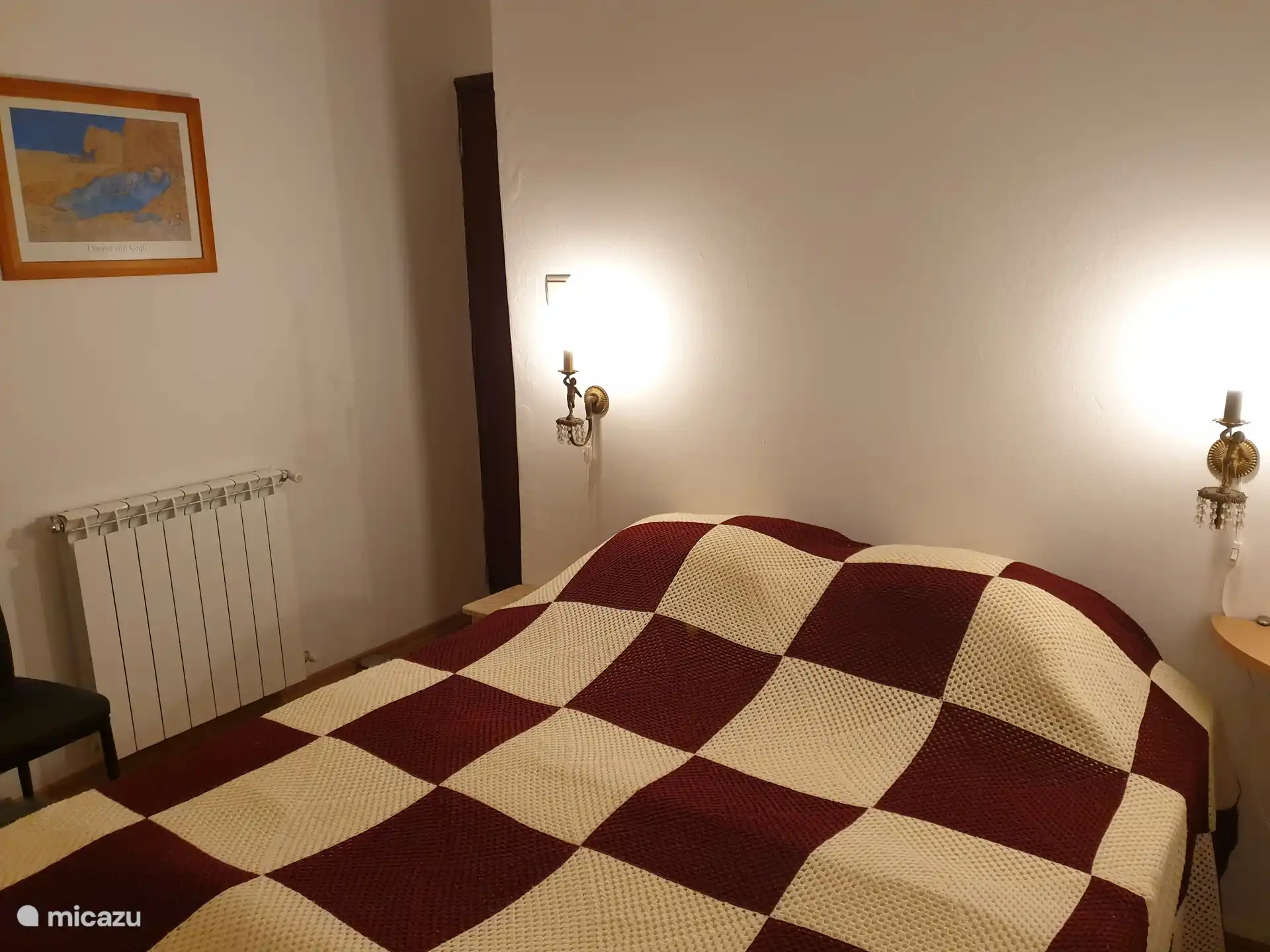 De tweepersoons slaapkamer.