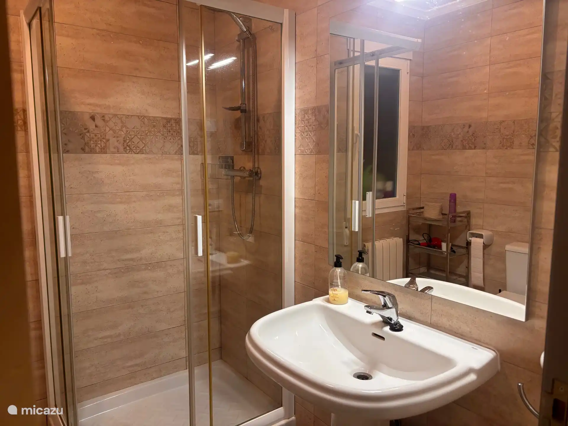 Salle de bain 2 avec douche et toilettes