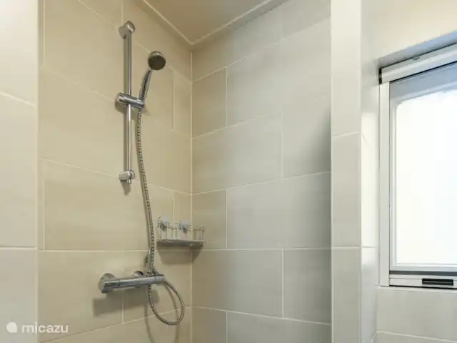 El dálmata en Países Bajos, Güeldres, Winterswijk - casa vacacional Ducha a ras de suelo con grifo termostático