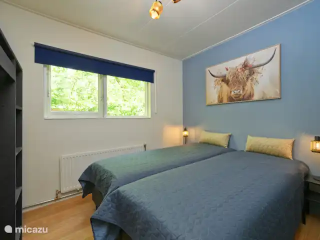 El dálmata en Países Bajos, Güeldres, Winterswijk - casa vacacional 2º dormitorio principal (2 camas 80x200 cm) con armario