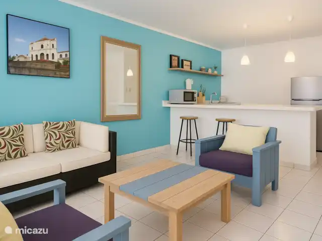 apartamento en Curazao – La Tortuga Verde Eco Lodge A Salón/Cocina