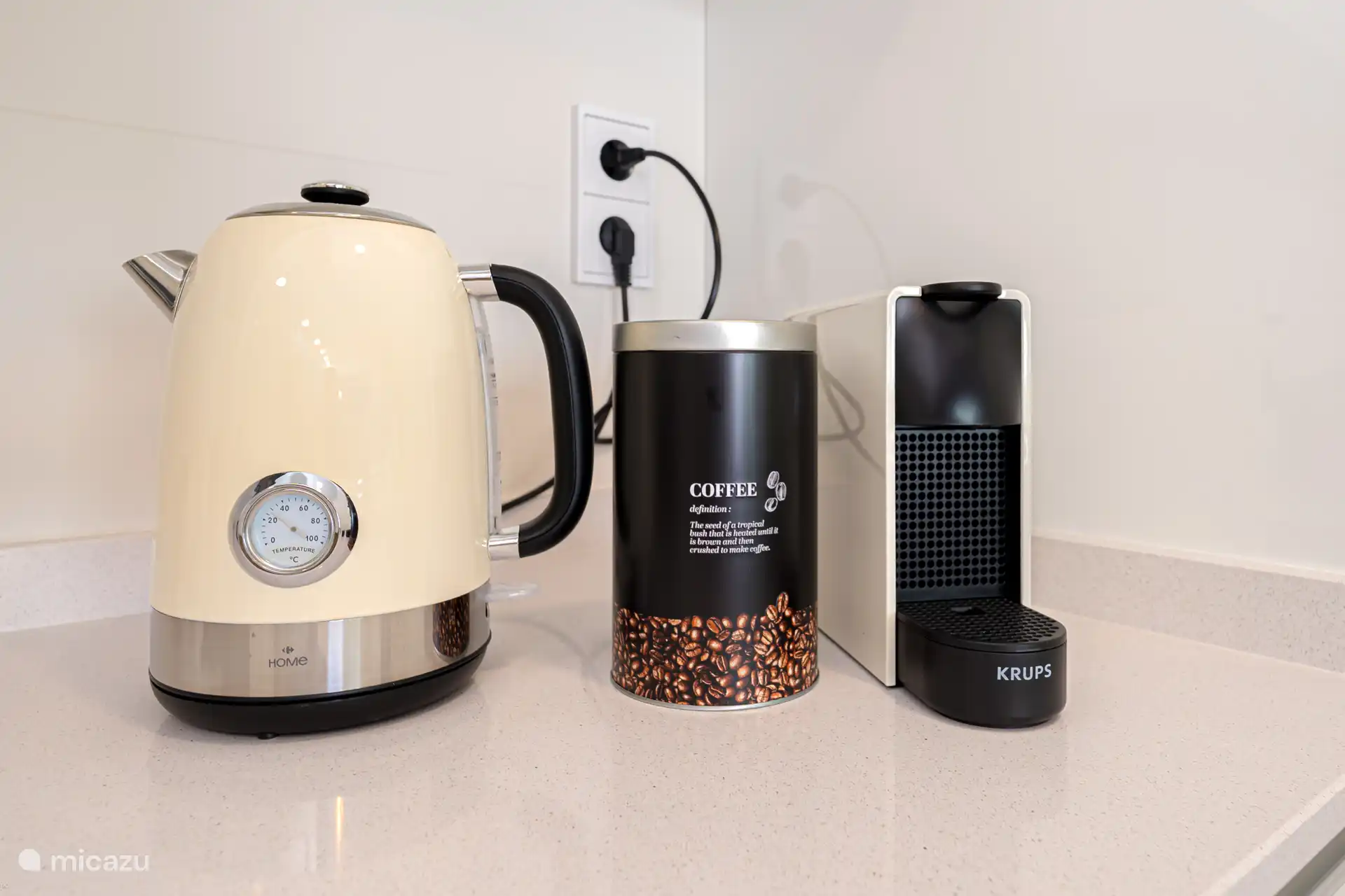 Casa Oréa - Kaffee- und Tee-Ecke. 