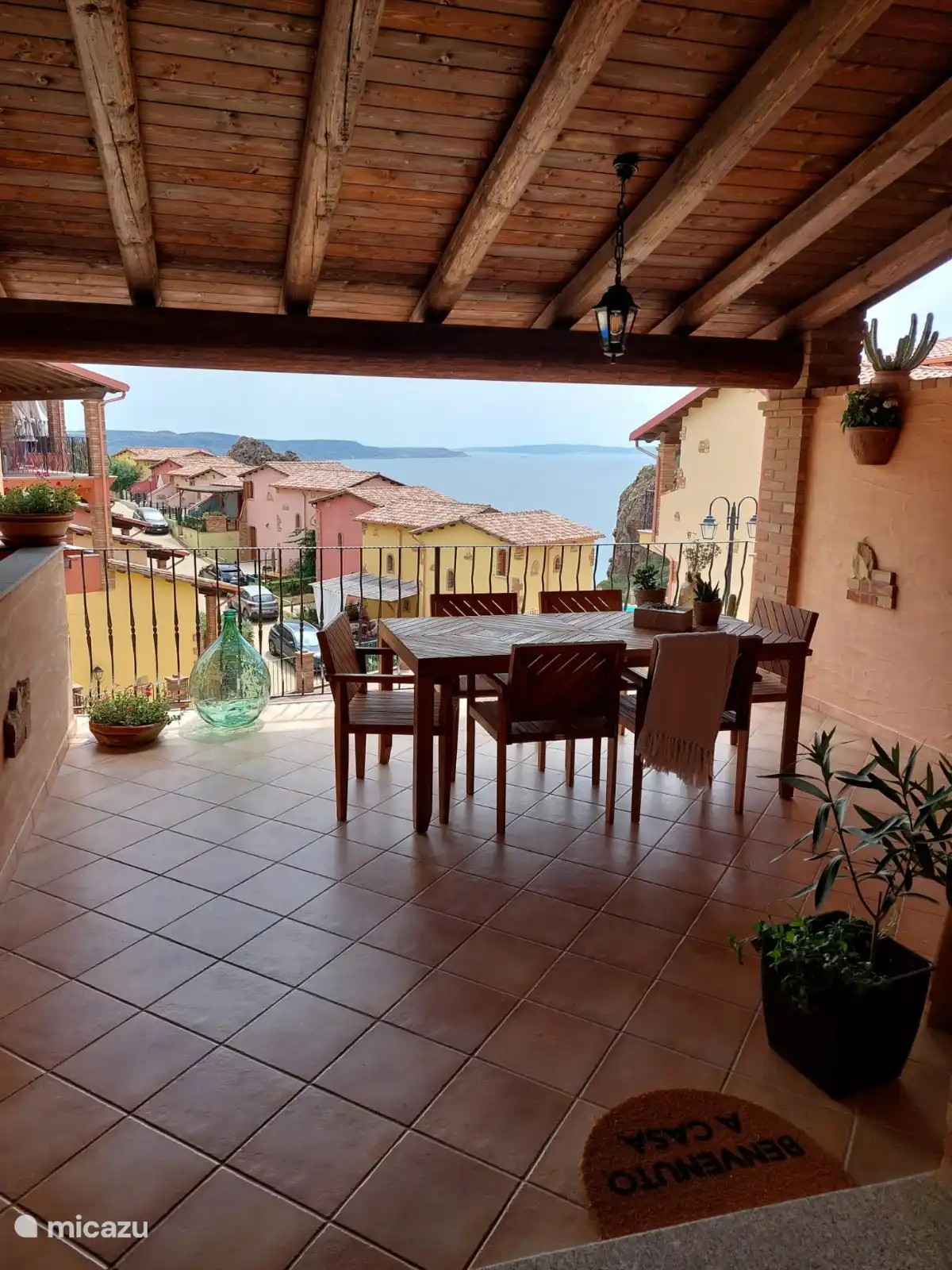 Veranda met zeezicht