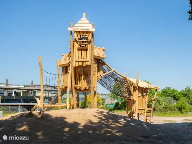 Cabaña Woodsy Forest en Países Bajos, Limburgo, Sevenum - chalet Divertido parque infantil para los más pequeños