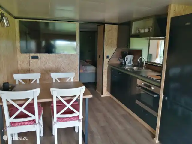 Location de Vacances Pays-Bas, Frise, De Wilgen, mobil-home - L’odeur Wylgen Cuisine ouverte
