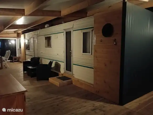 Location de Vacances Pays-Bas, Frise, De Wilgen, mobil-home - L’odeur Wylgen Voir caravane avec véranda