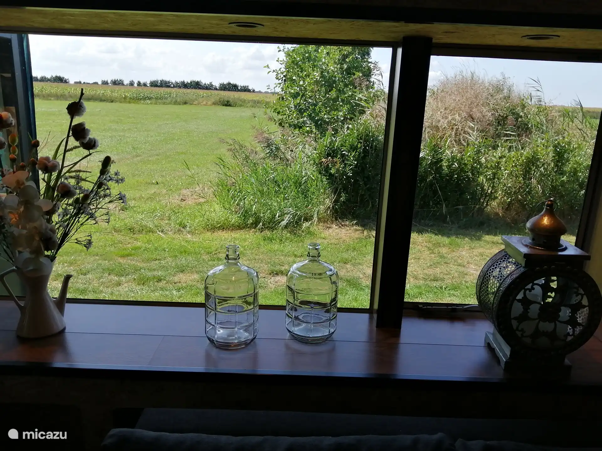 Blick aus dem Wohnwagen 