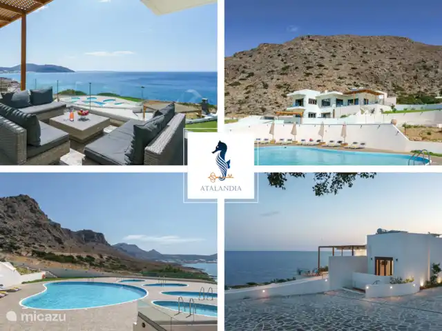 Deportes acuáticos, Grecia, Creta, Sitia, villa Villa de lujo en primera línea de playa en Atalandia