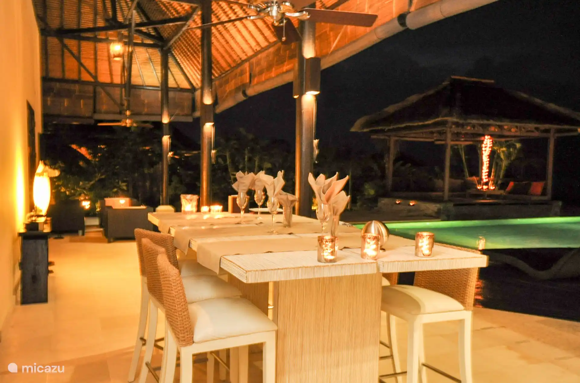 Abendessen in der Villa Bossi