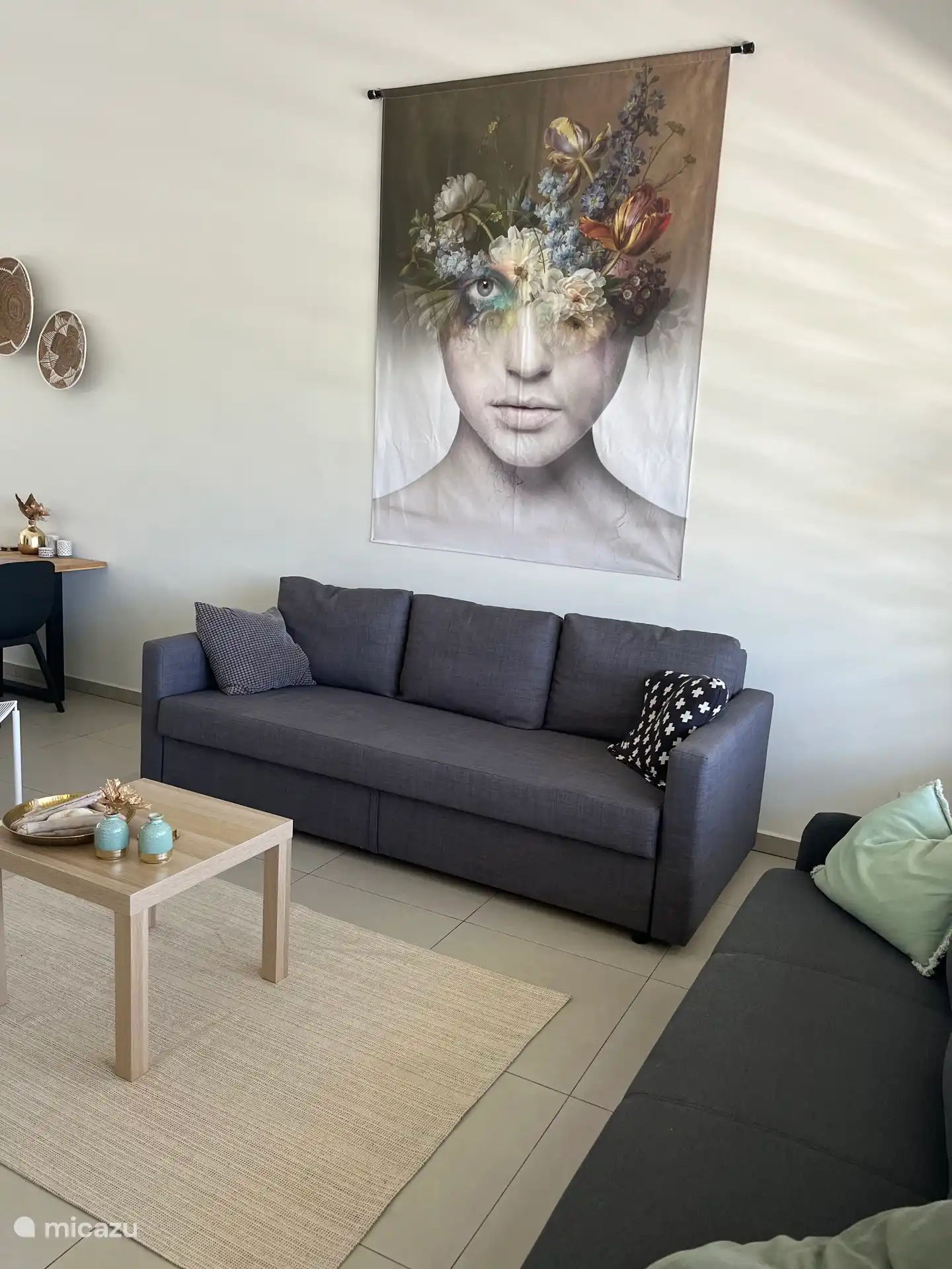 Colgante de pared en el salón