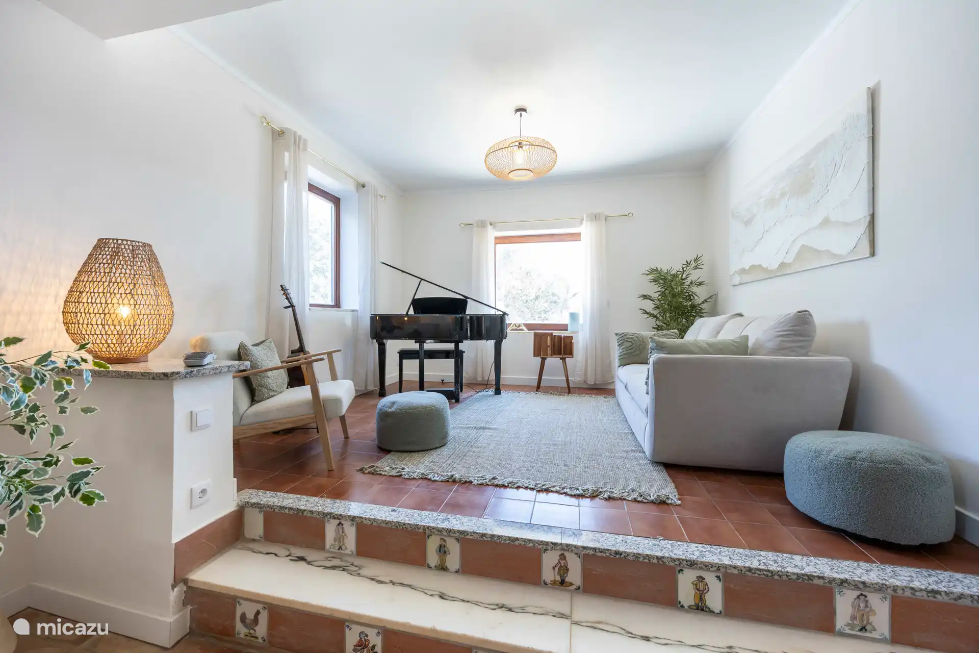 Musikecke im Wohnzimmer