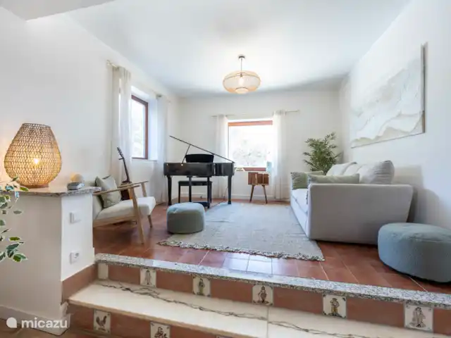 Casa da Paz en Portugal, Algarve, Pêra - villa Rincón de música en el salón