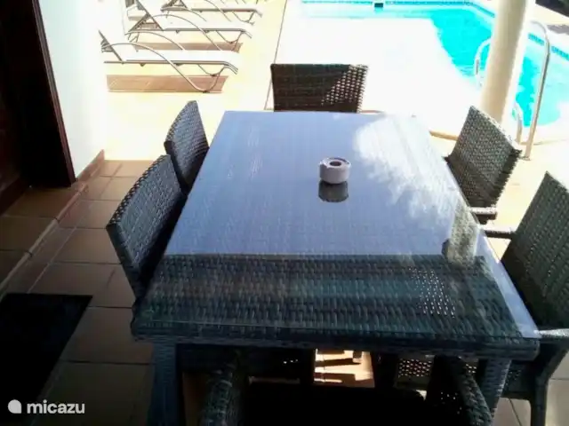 Villa Graciosa en España, Lanzarote, Playa Blanca - villa ¡Acogedora cena al aire libre!