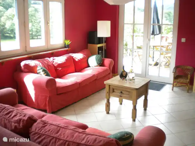 Le Chênelierre  | Belgique, Ardennes, Manhay - maison de vacances Salon donnant sur terrasse