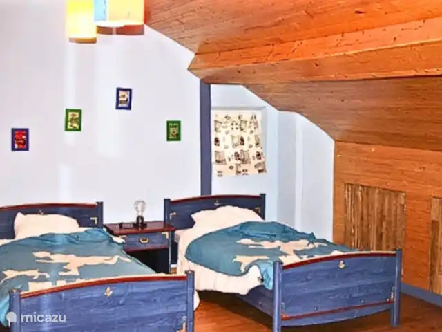 Le Chênelierre  | Belgique, Ardennes, Manhay - maison de vacances Chambre 2 lits simples à l'étage