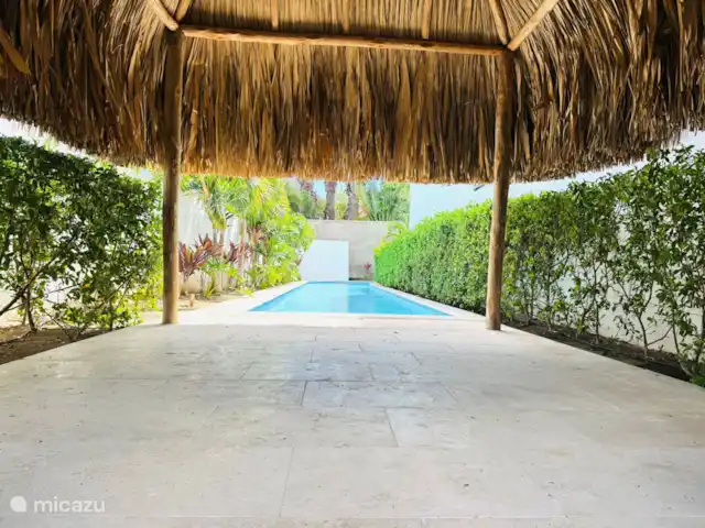 Location de Vacances Curaçao, Banda Ariba (est), Bapor Kibra, appartement - Oasis Lumora Terrasse juste à côté de l’appartement