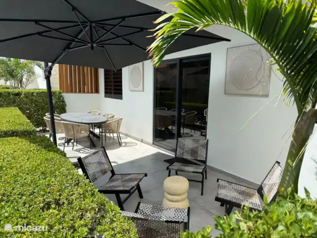 Location de Vacances Curaçao, Banda Ariba (est), Bapor Kibra, appartement - Oasis Lumora Terrasse arrière