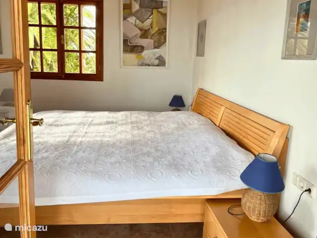 Finca Tijarafe | Espagne, La Palma, Tijarafe - villa Chambre 1 avec un lit double.