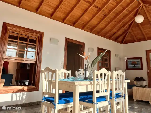 Finca Tijarafe | Espagne, La Palma, Tijarafe - villa Un endroit confortable pour un délicieux dîner.