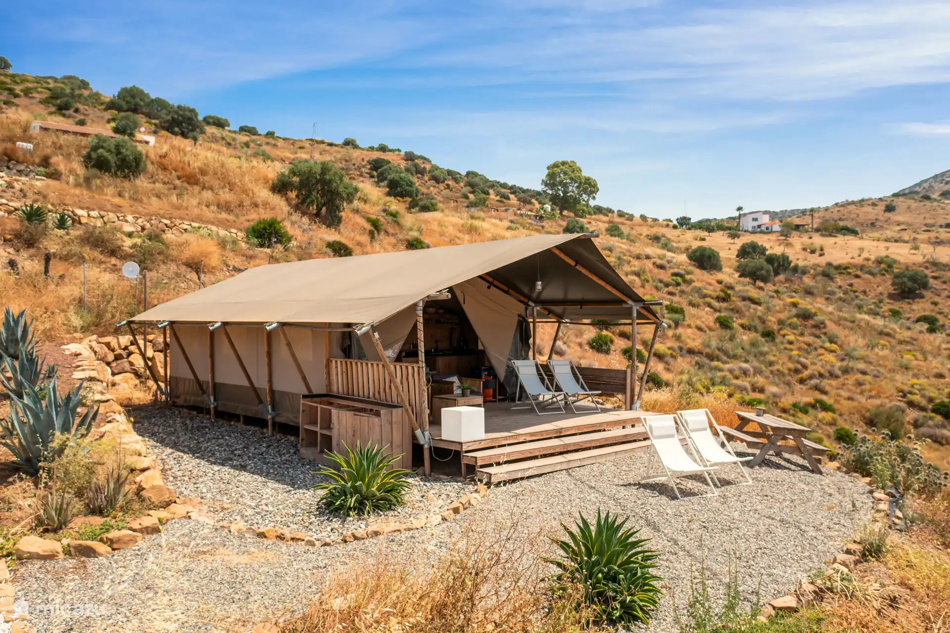 Cactus Hill - Safarizelt 3 Personen in Spanien, Andalusien, Álora - glamping / safarizelt / yurt