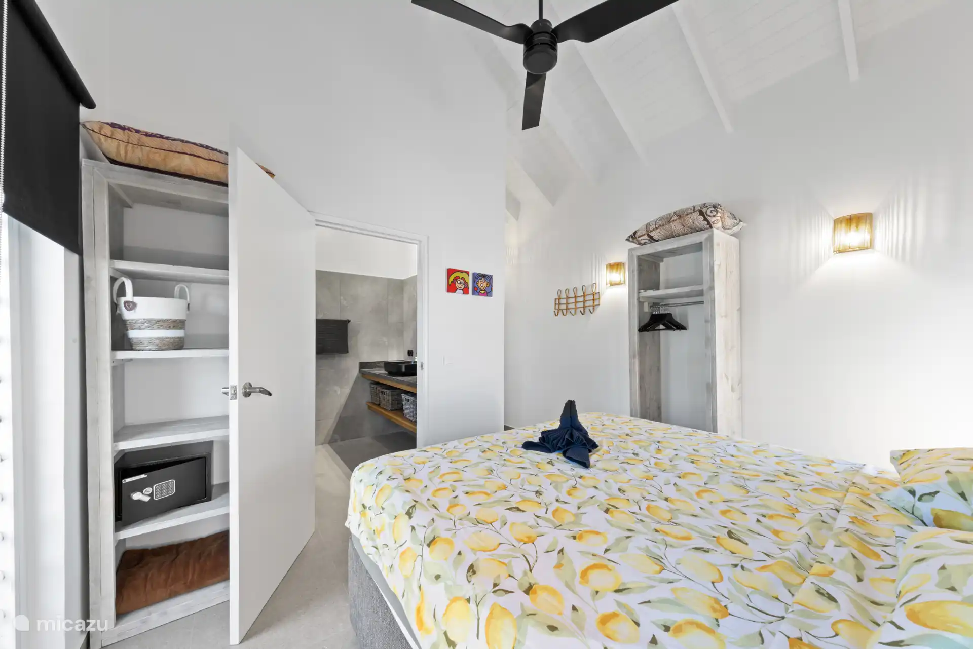 storage closet and wardrobe in the master bedroom and ensuite bathroom