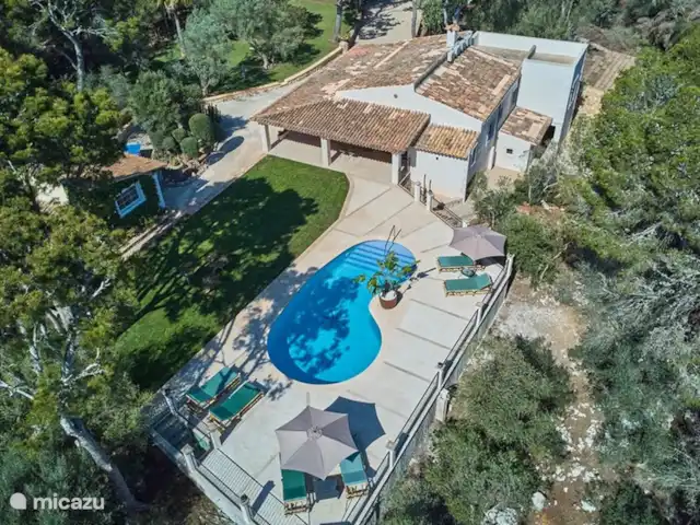 Villa Ses Rotes | Espagne, Majorque, Cala Serena - villa Villa vue du ciel
