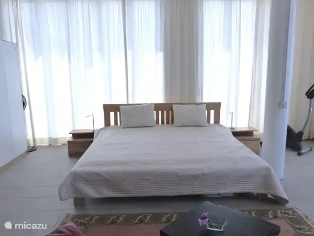 Villa Atlántico  en España, La Palma, Tijarafe - villa Dormitorio 1 con cama doble
