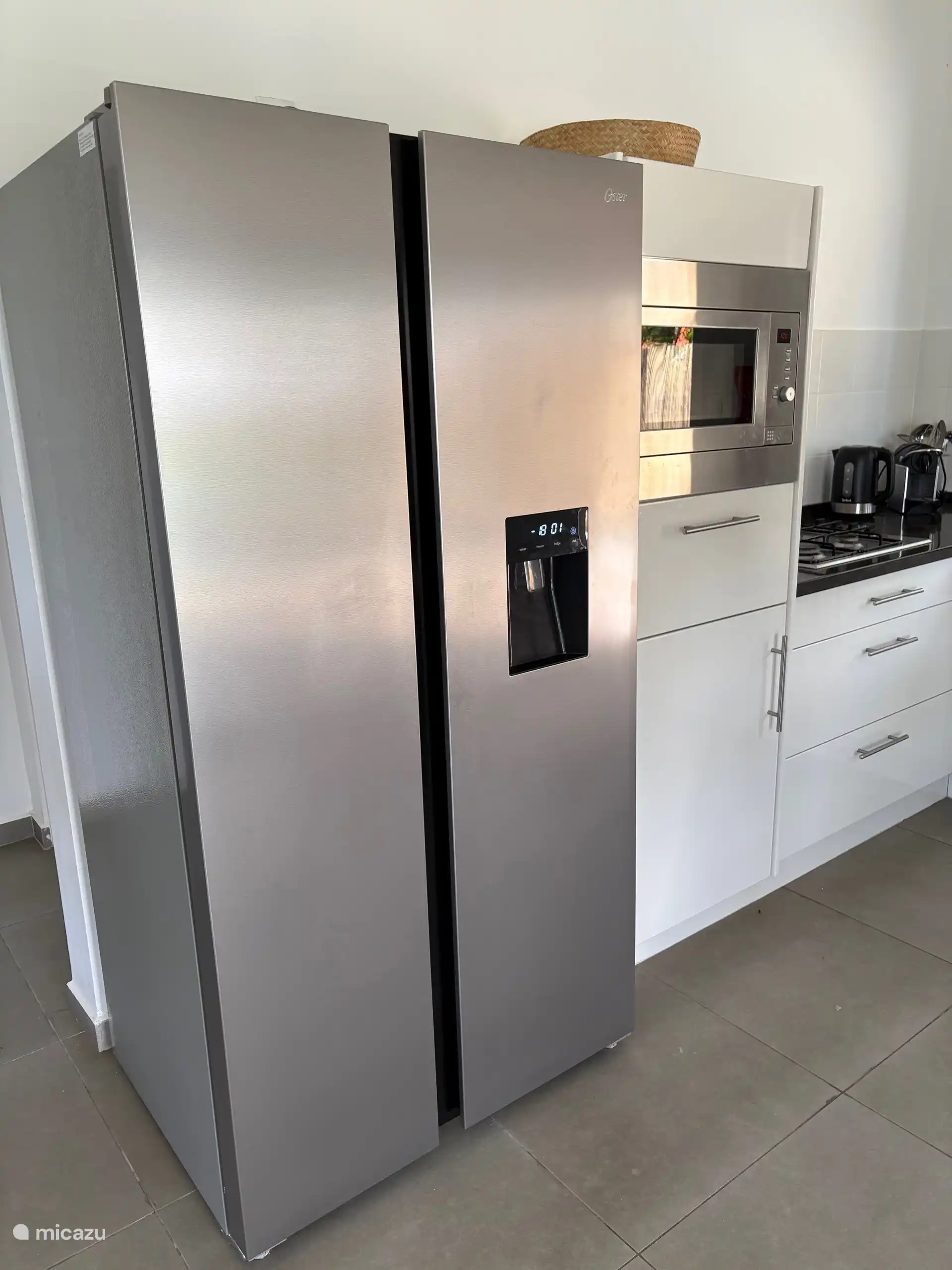 ... over een nieuwe Amerikaanse koelkast.