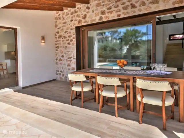 Villa Porto Petro | Espagne, Majorque, Portopetro - villa Véranda avec table à manger extérieure