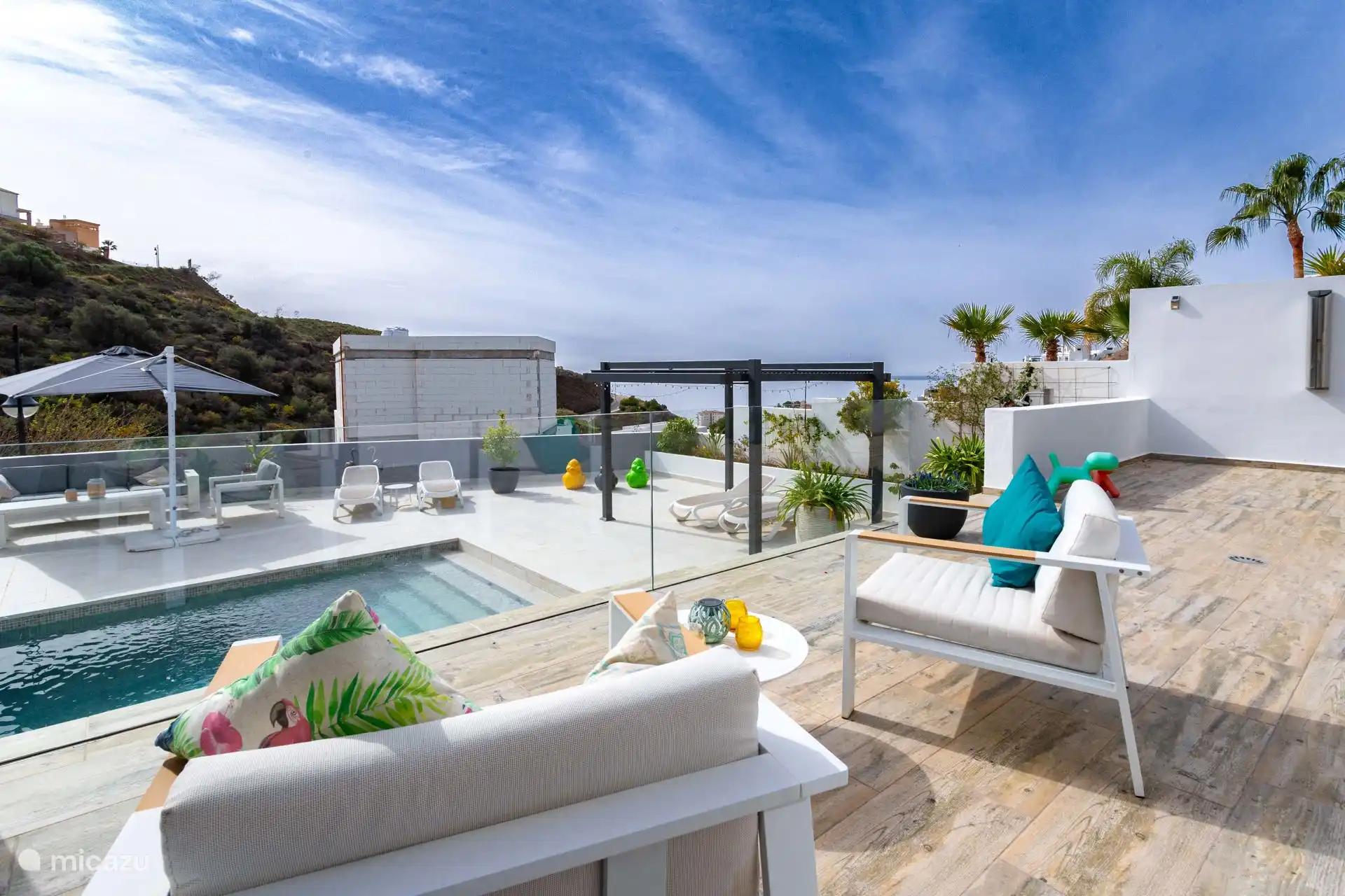 terrace with sea view