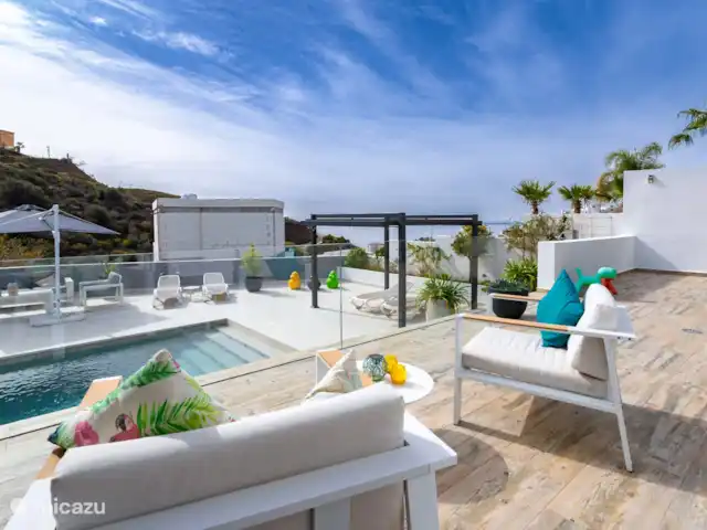 GR03 La Buena Vida Torrox | Espagne, Costa del Sol, Torrox-Costa - villa Terrasse avec vue sur la mer