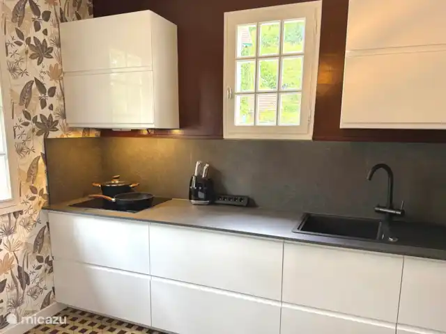Location de Vacances France, Dordogne, Château-l'Évêque, villa - Hakuna-Matata à 8 min de Périgueux Plaque à induction, robinet d’eau bouillante et beaucoup d’espace de rangement