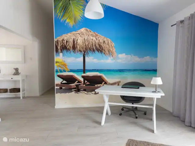 Villa Kiki Curaçao en Curazao, Bandabou (oeste), Grote Berg - villa Escritorio en la sala de estar