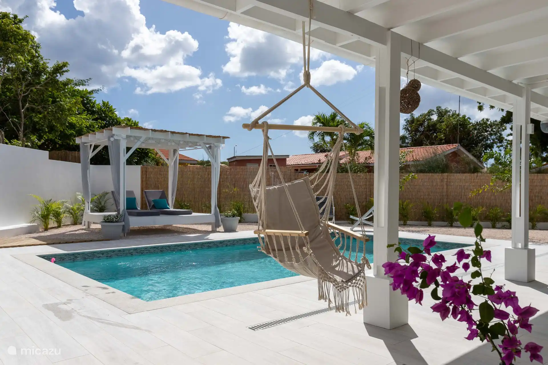 volledig afgesloten achtertuin