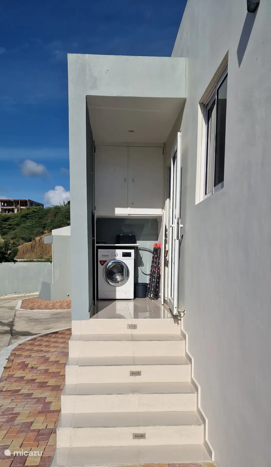 Wasruimte en droogrek