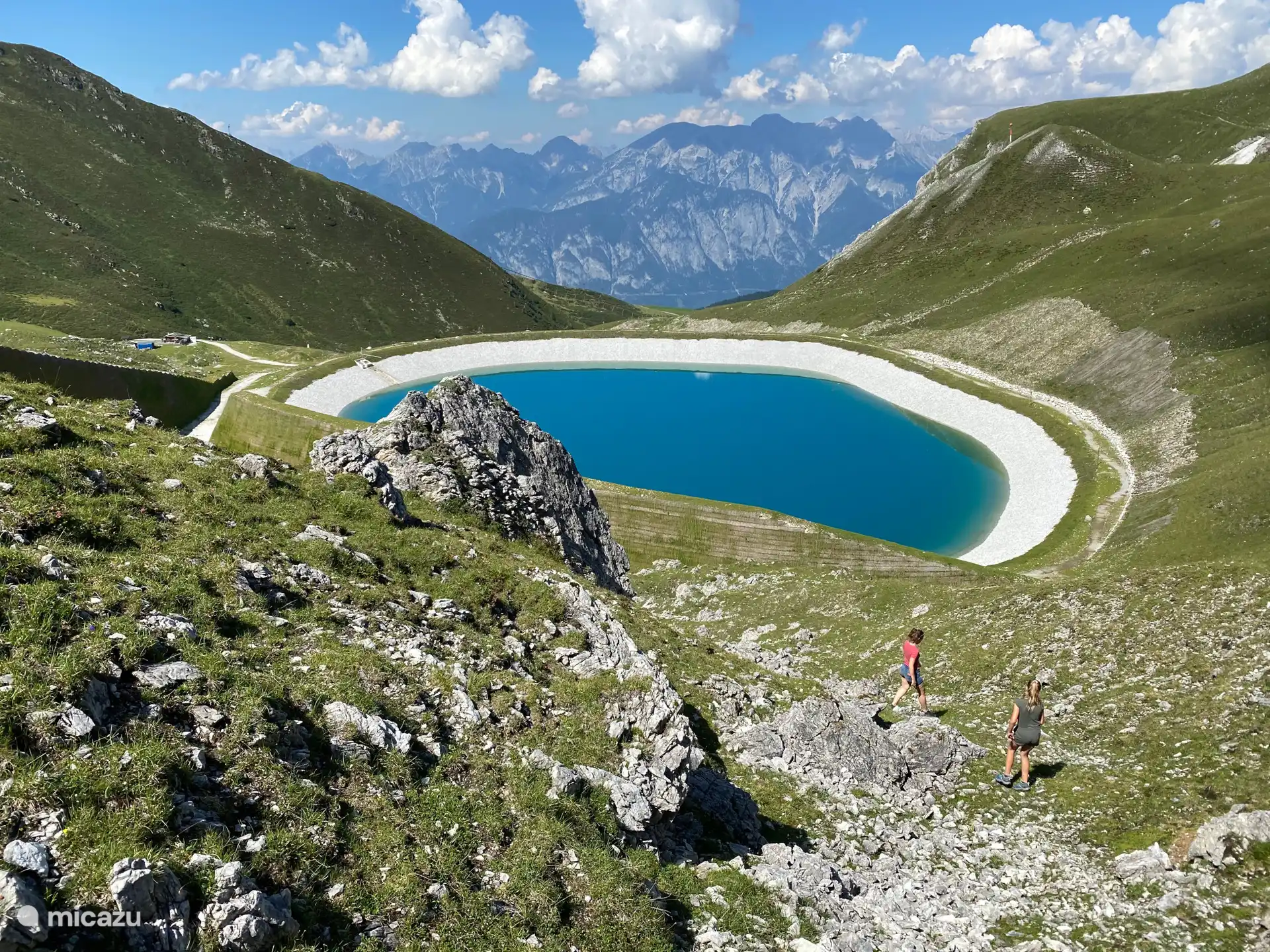 View of the lake from a walk in the Axamer Lizum