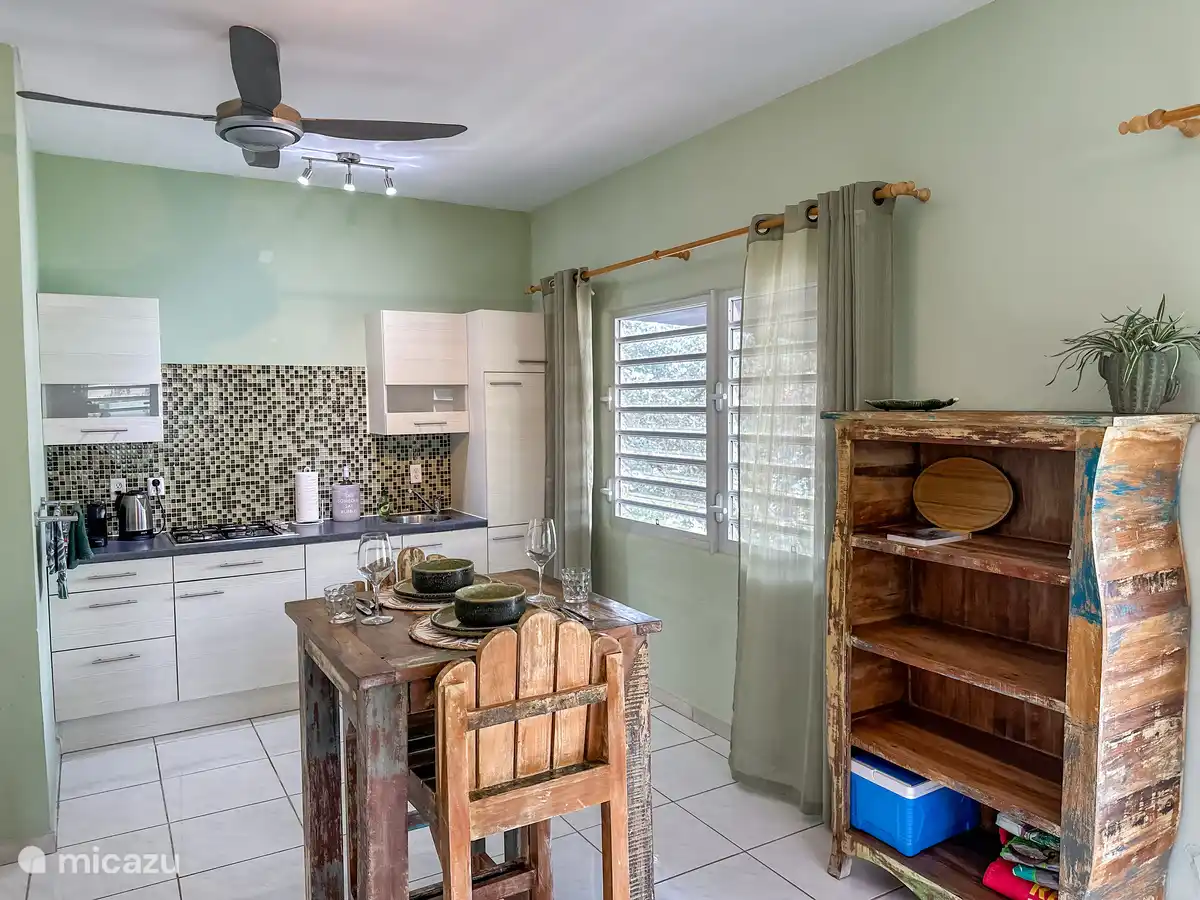 Dining area with kitchen
