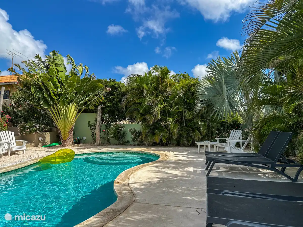 Shared space with swimming pool