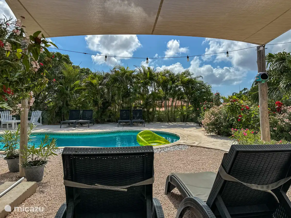 Shared space with swimming pool