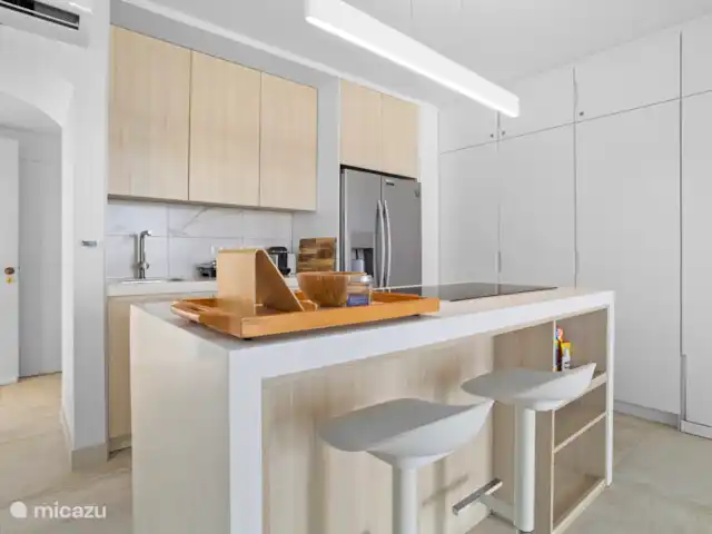 Port Bonaire - Piscina, mar y tienda de buceo en Bonaire, Bonaire, Kralendijk - apartamento Cocina