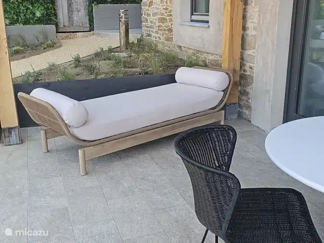 Apartamento de 2 peniques 'AMBRA' en Italia, Piamonte, Castellino Tanaro - apartamento Terraza con cama de salón