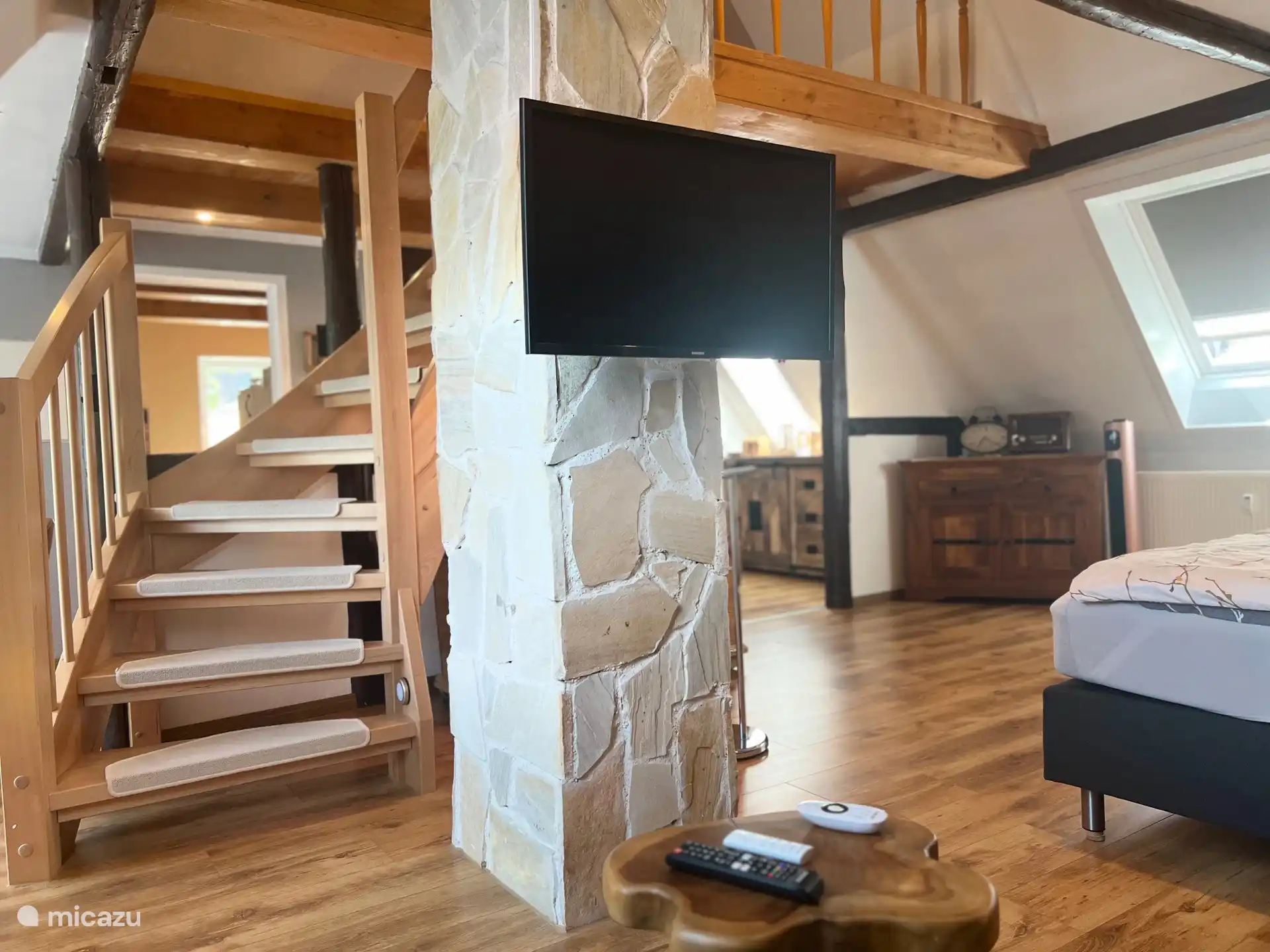 Aufgang Schlafraum zwei 