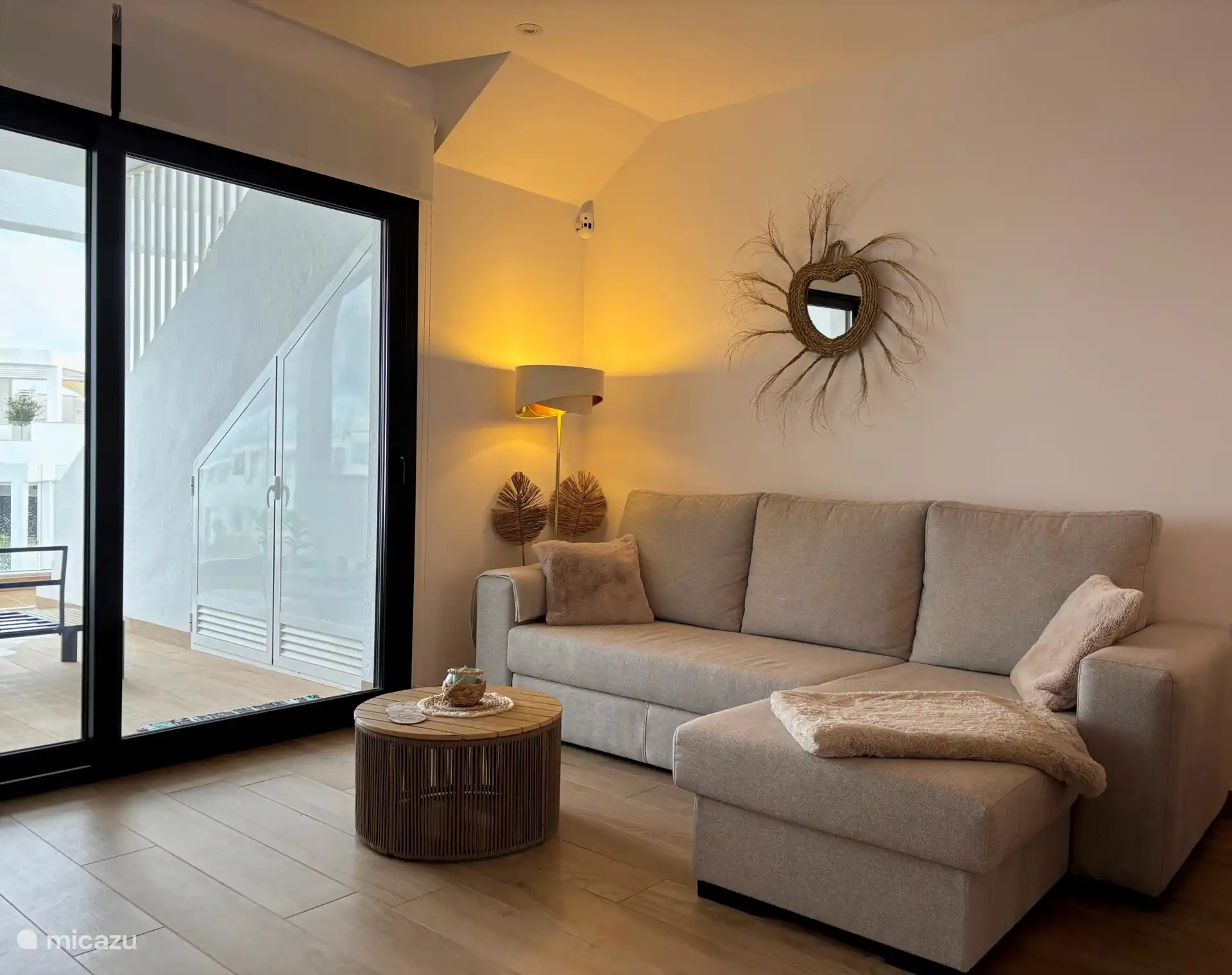 Woonkamer met bedsofa