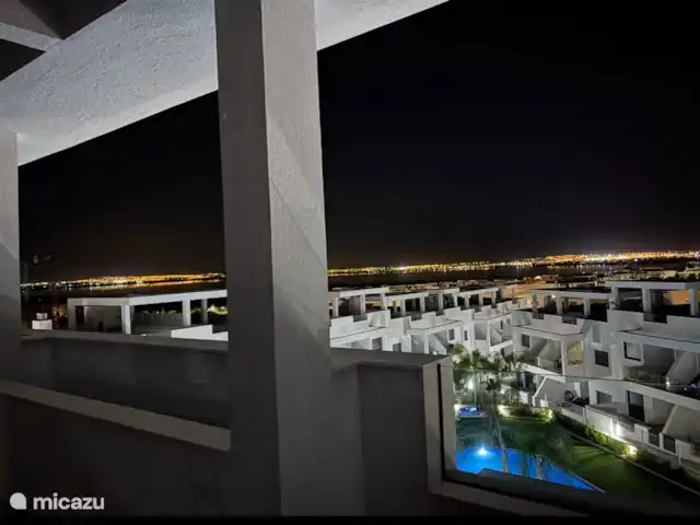 Casa Rosalina | Espagne, Costa Blanca, Torrevieja - penthouse Vue nocturne depuis le solarium