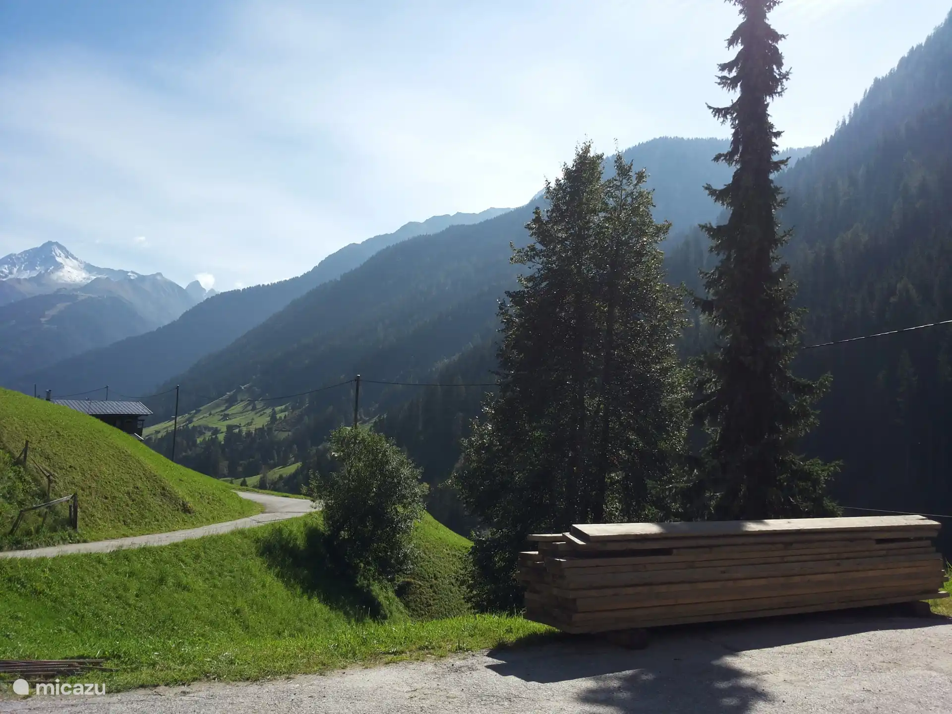 Uitzicht vanuit het huis