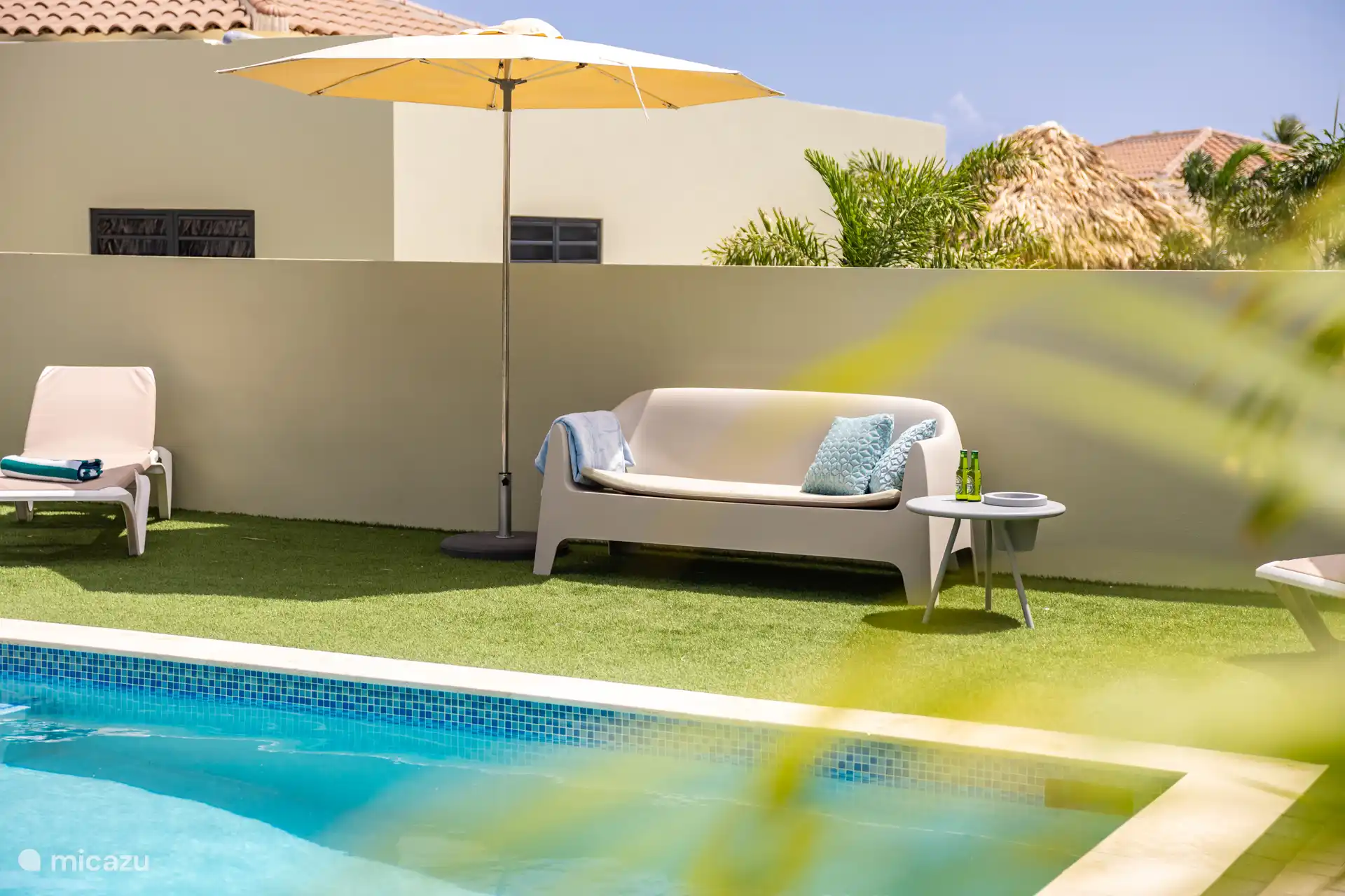 Garden with swimming pool