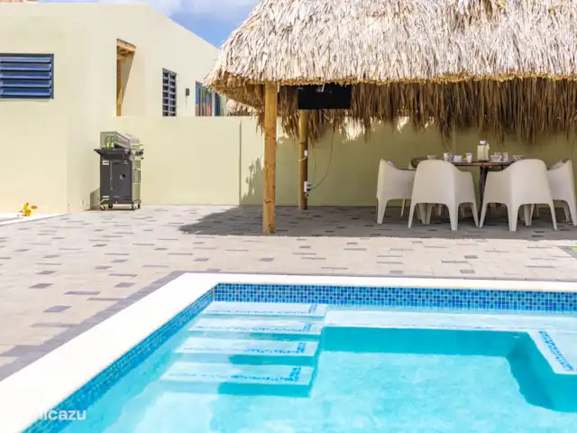 Playa Pura Vida Mambo en Curazao, Banda Arriba (este), Mambo Beach - villa Jardín con piscina