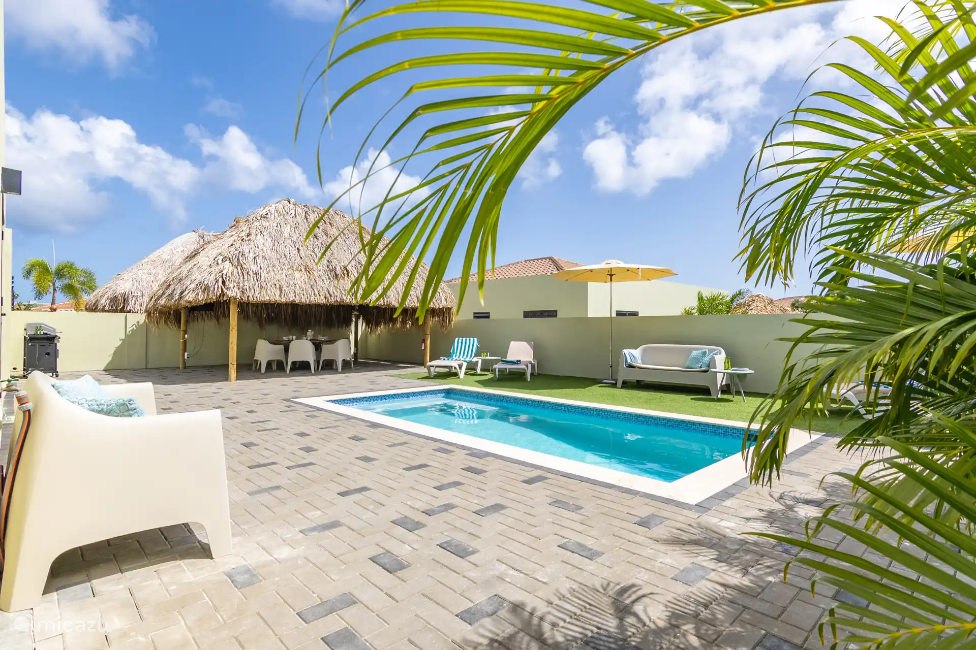 Garden with swimming pool