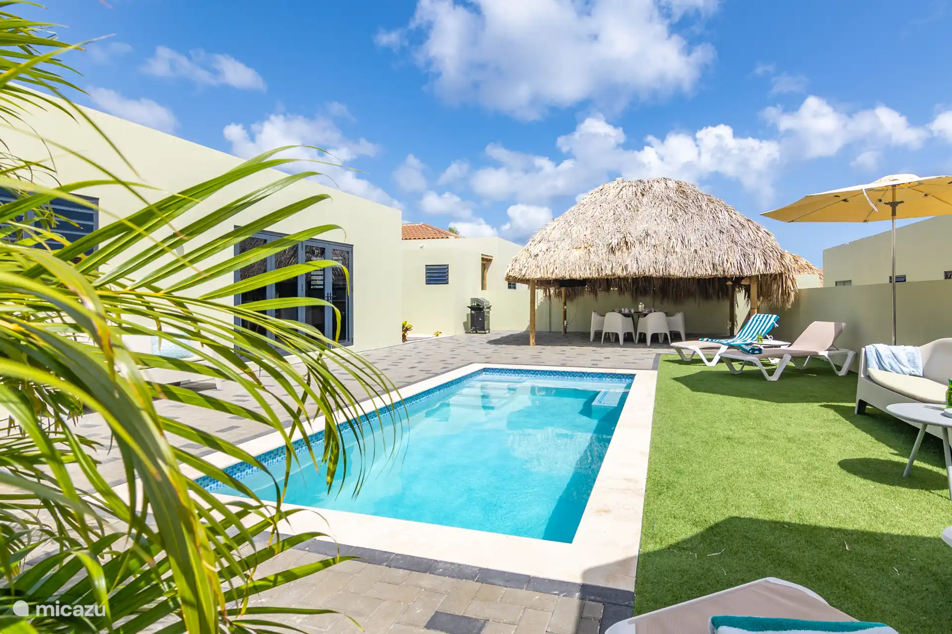 Garden with swimming pool