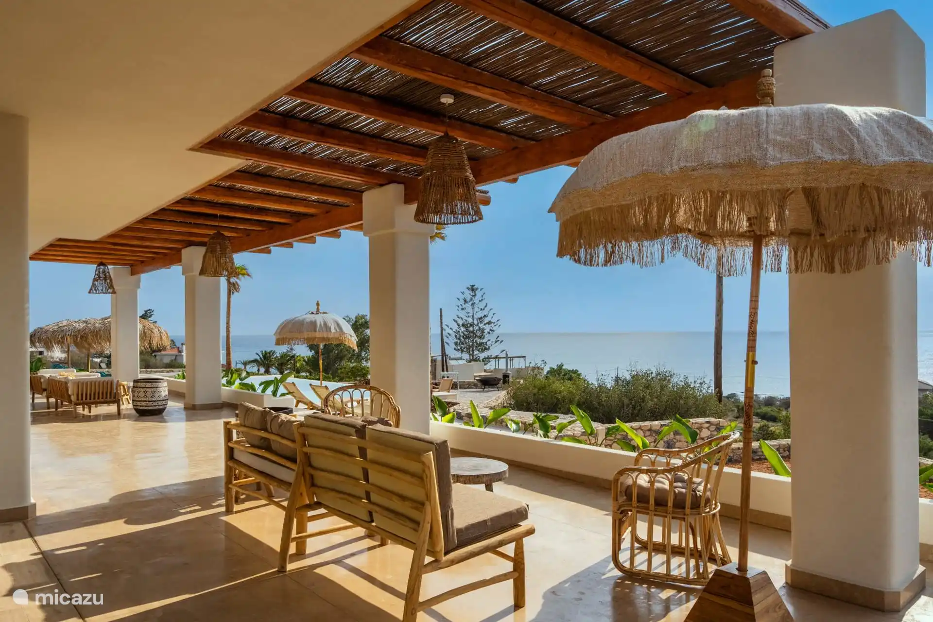 Blick auf die Veranda 